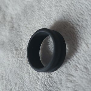Black Unisex silicone ring